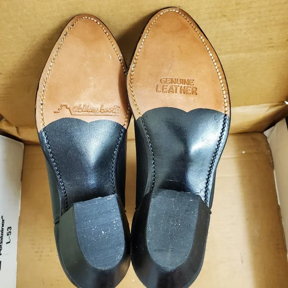 🤩New with tags Rare vintage genuine leather abilene black boots size 5.5 M - Picture 8 of 15